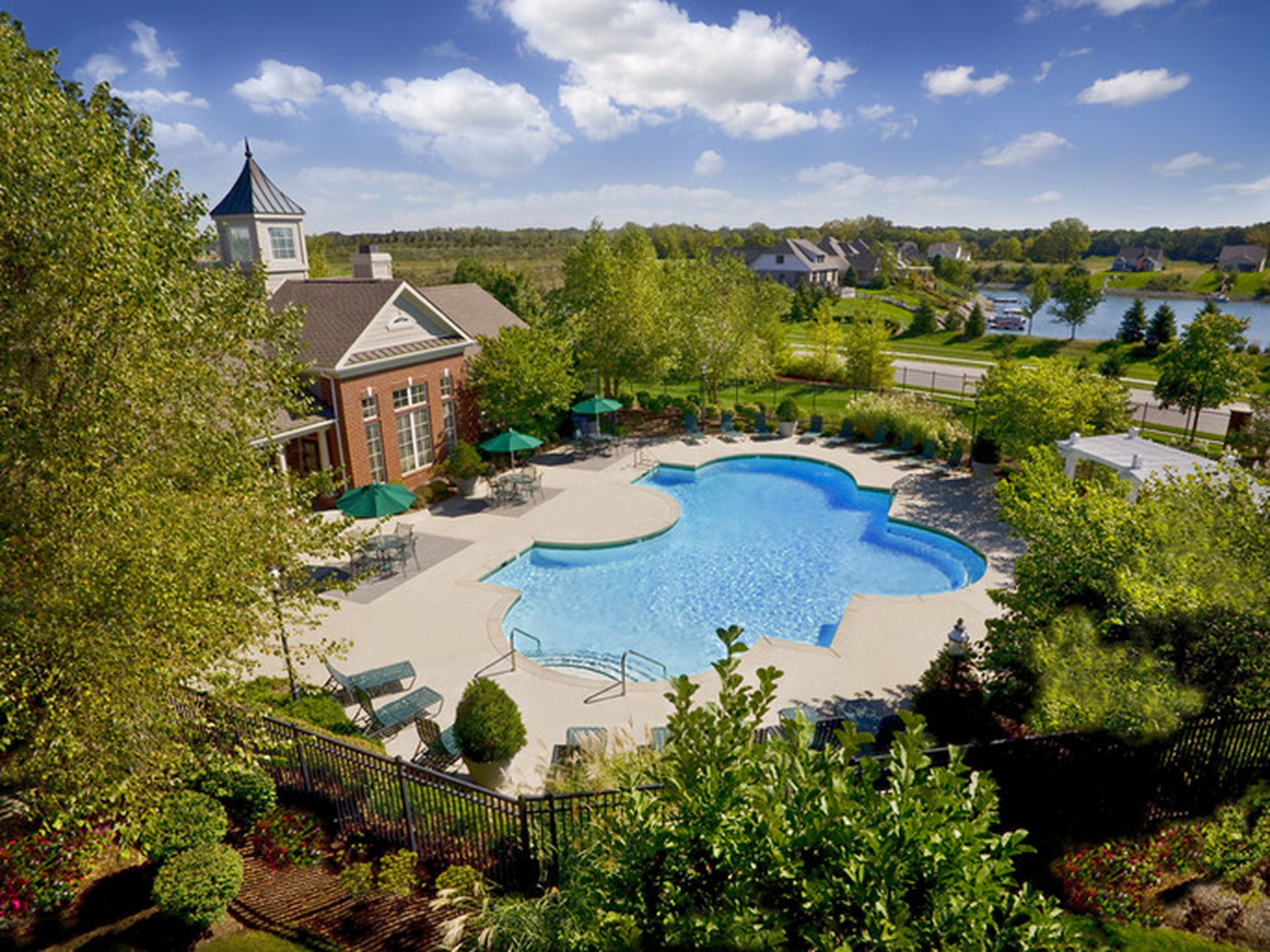 River Ridge Pool from Above